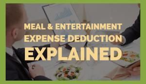 Meals and Entertainment Deductions Update