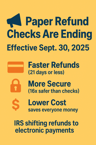IRS paper checks ending