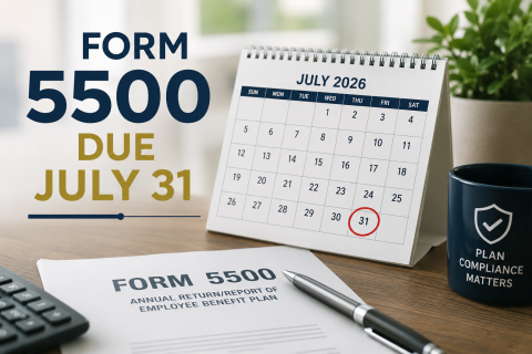 Form 5500 Due July 31