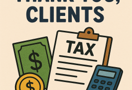 Thank you, clients