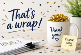 That’s a Wrap — And We Thank You!