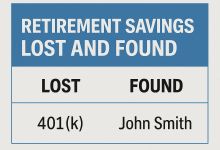 retirement savings lost and found