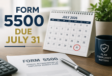 Form 5500 Due July 31